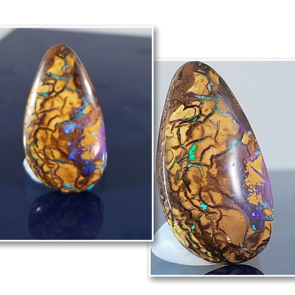 *****SOLD****Colorful Australian Opal Cabochon - Picture 5 of 8